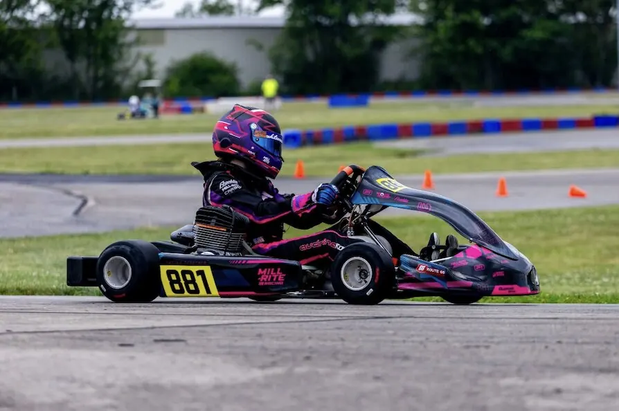 Audrina Rowe in kart