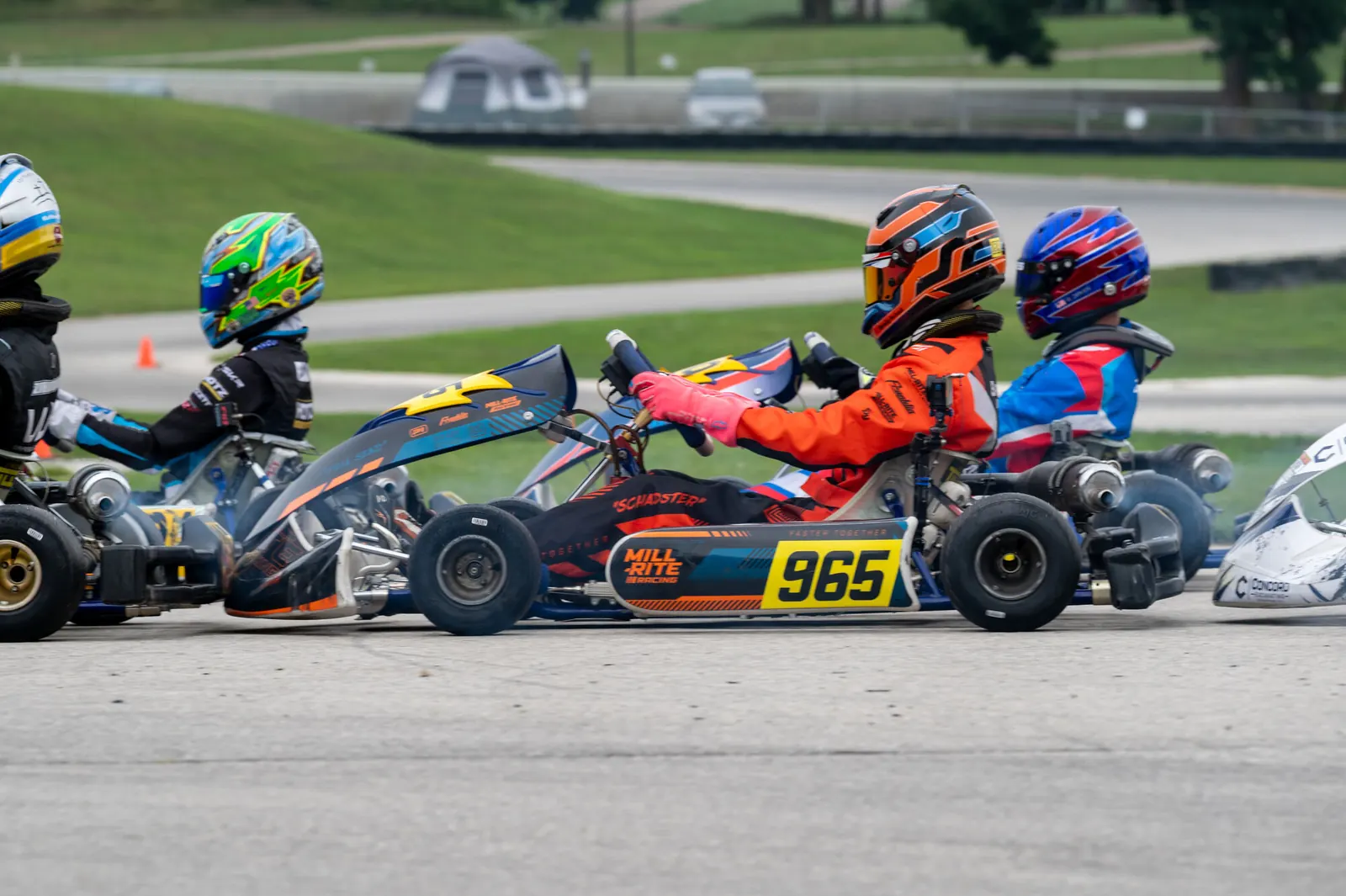 Brady Schad racing, trackside photo 2